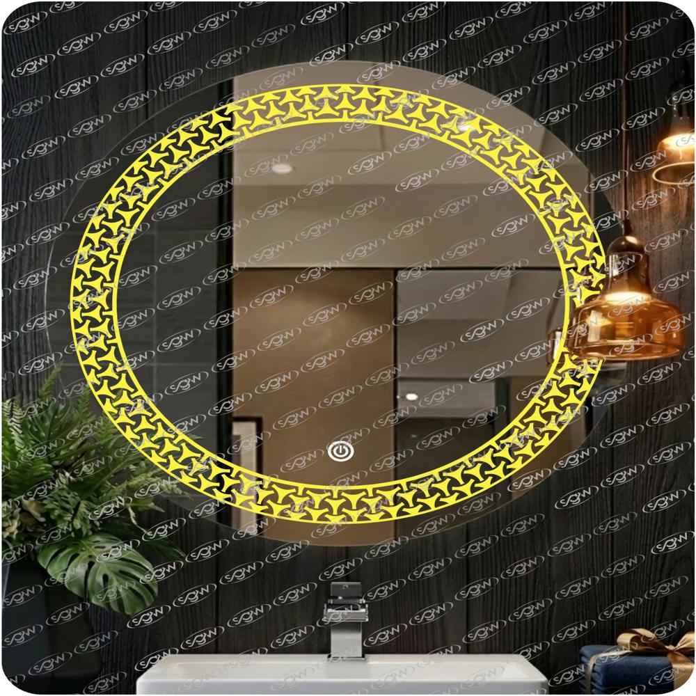Designer Led Round Mirror - Application: Home