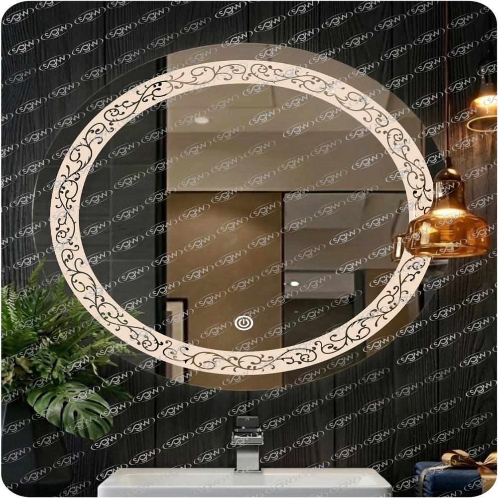 Designer Led Round Mirror - Application: Home