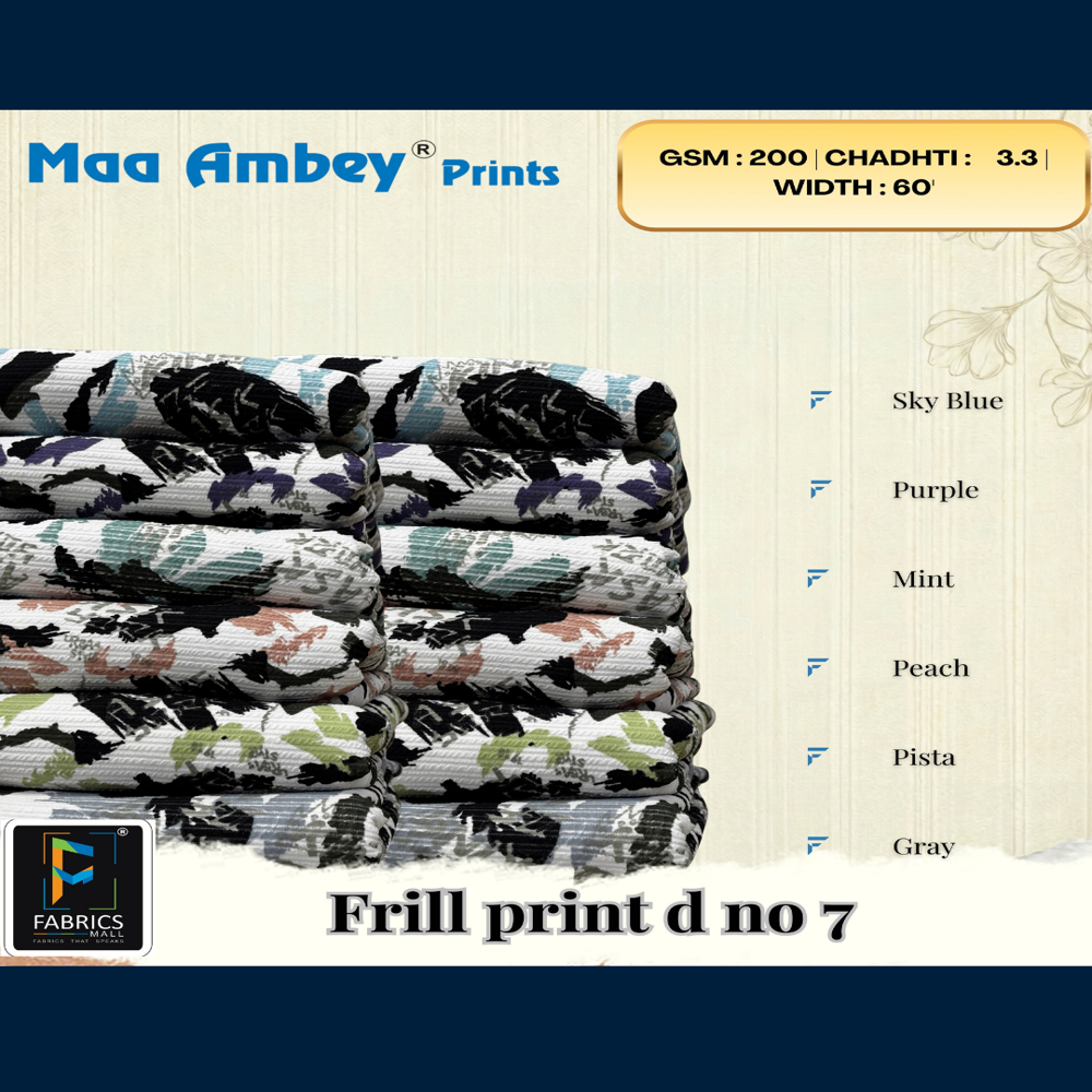 Frill Print Fabric
