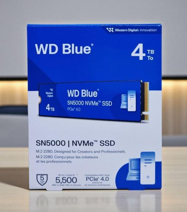 WD Blue 4TB NVME SN5000 SSD