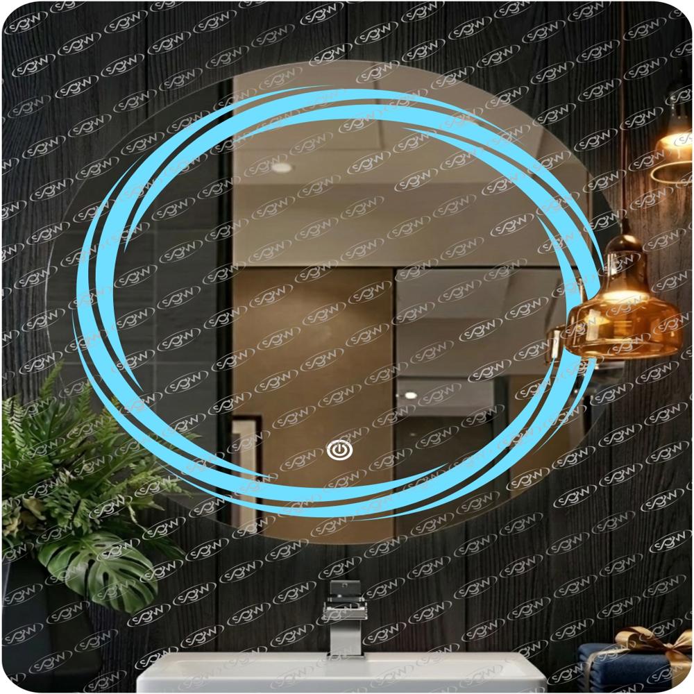 Fancy Led Round Mirror - Application: Home