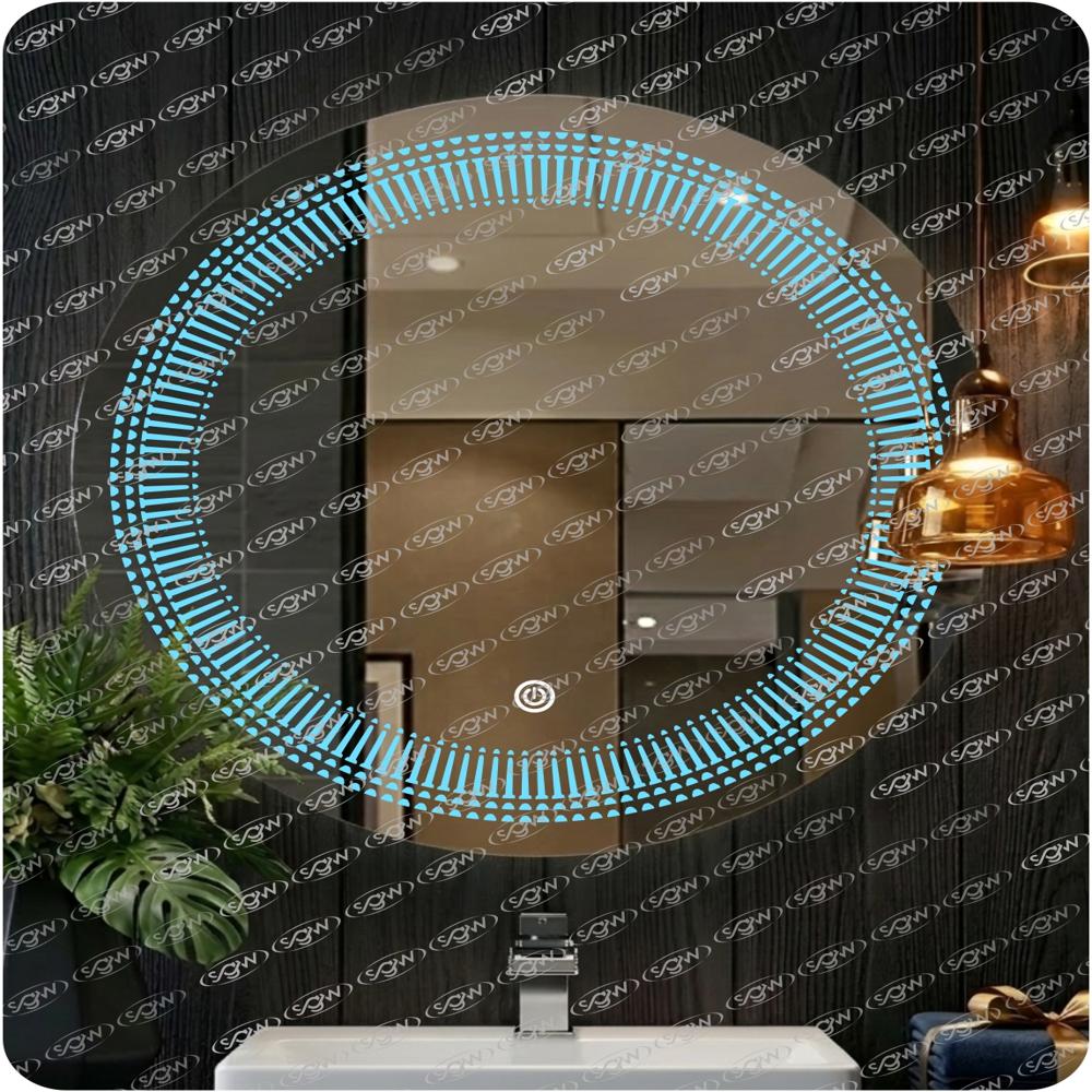 Decorative LED Round Mirror