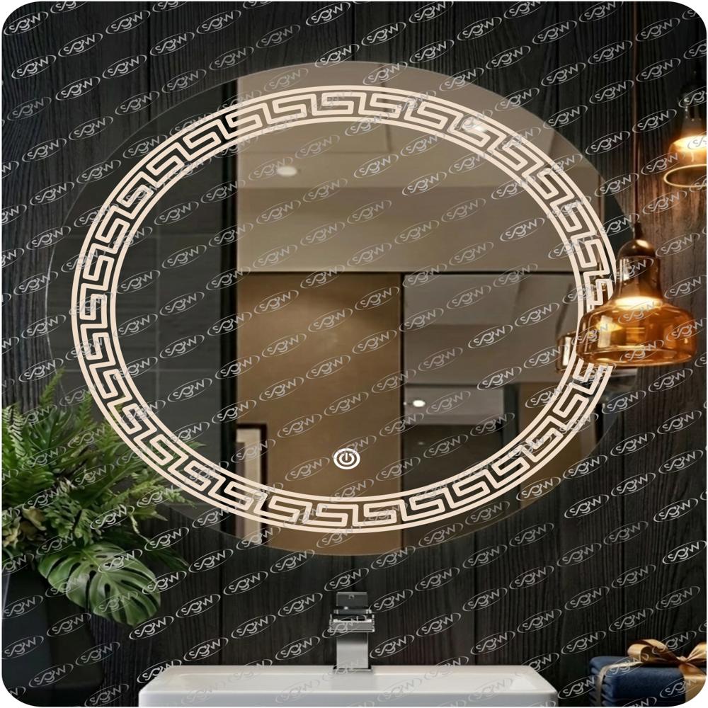 Decorative LED Round Mirror