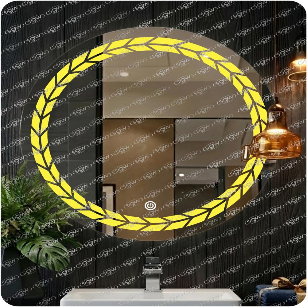 Decorative LED Round Mirror