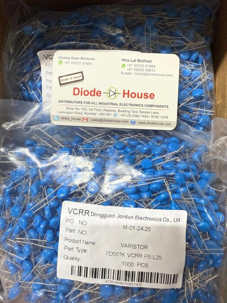 Mov Varistor - Blade Fuse | Low Voltage, Blue Color, Available In 5mm, 7mm, 14mm, 20mm Sizes, Warranty Included