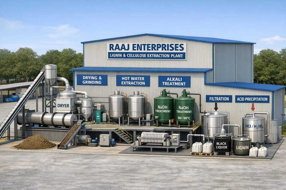 Lignin And Cellulose Extraction Plant
