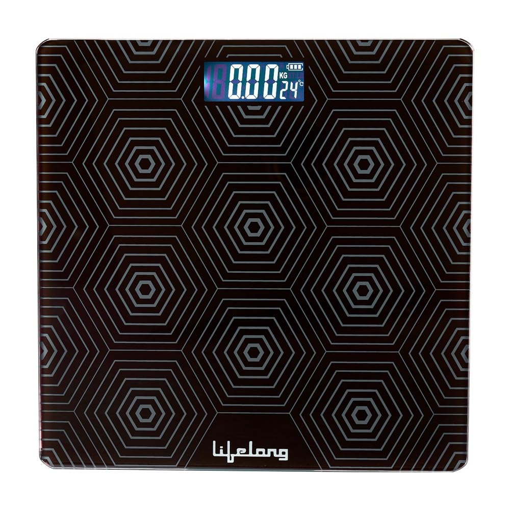 Lifelong Llws18 Digital Weighing Scale|glass Weighing Scale Machine|electronic Bathroom Scales & Weight Machine For Home & Human Balance & Battery Included