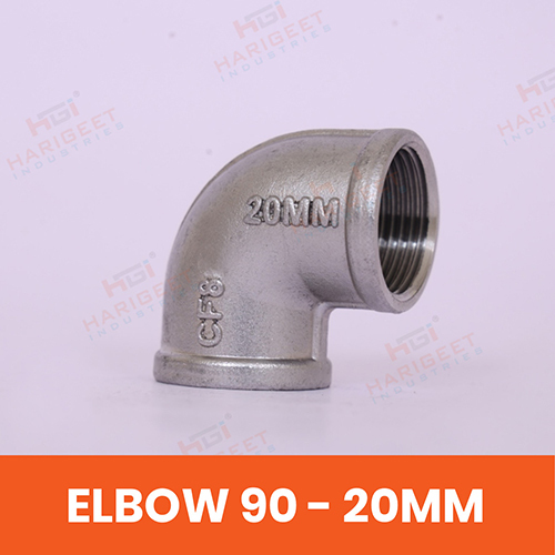 20 Mm Stainless Steel Elbow - Color: White