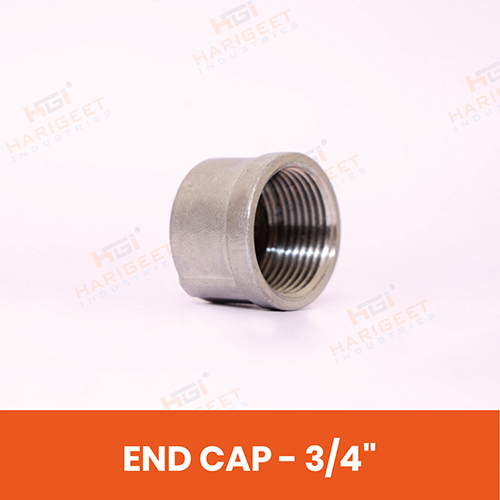 Stainless Steel End Cap - Color: Grey