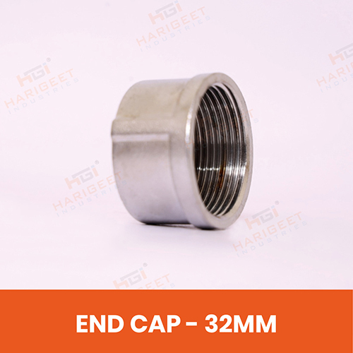 32 Mm Stainless Steel End Cap - Coating Type: Uncoated