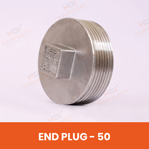 50 Mm Stainless Steel End Plug - Coating Type: Uncoated