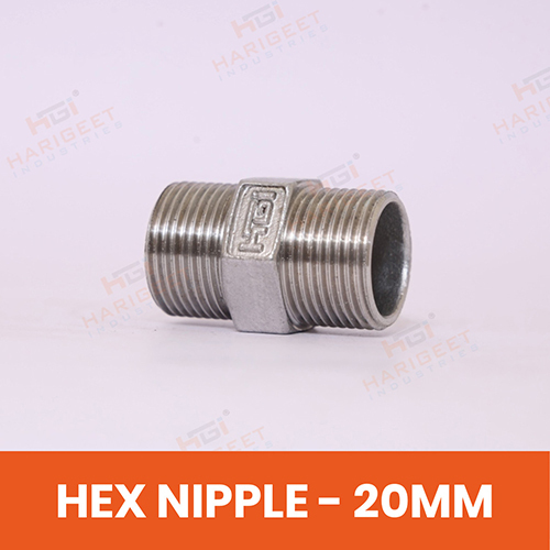 Ss Hex Nipple - Color: Golden