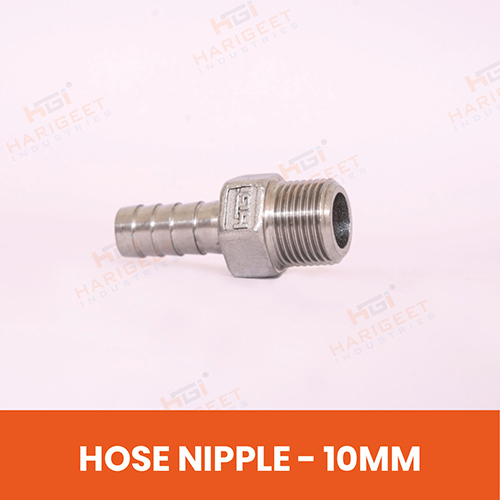 10 Mm Stainless Steel Hose Nipple - Coating Type: Nickel
