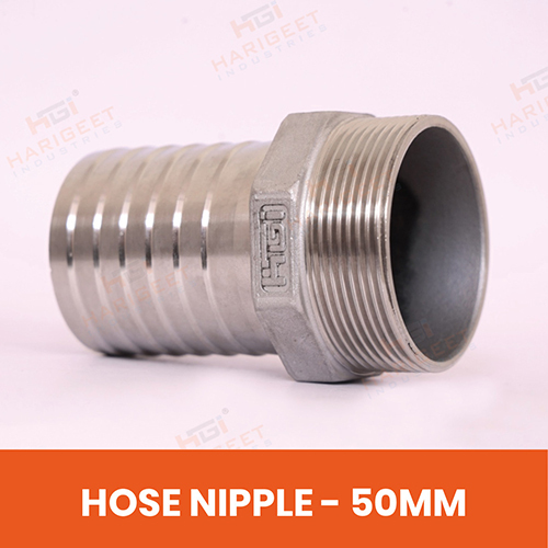50 Mm Stainless Steel Hose Nipple - Bend Radius: Rigid (Not Applicable)