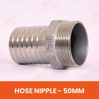 Stainless Steel Hose Nipple - Bend Radius: Rigid (not Applicable)