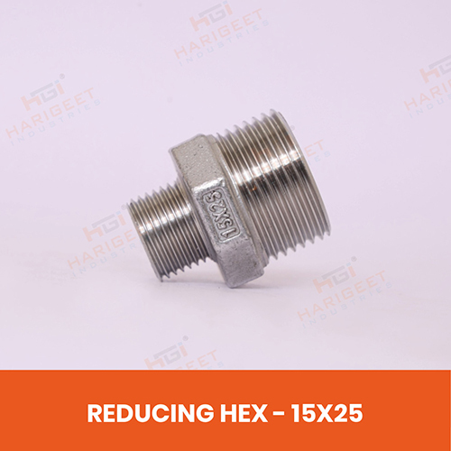 Ss Reducing Hex Nipple - Bend Radius: N/A (Rigid Fitting)