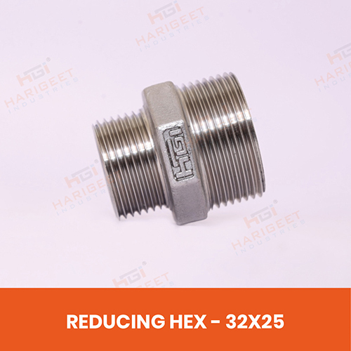 Hgi-42 Stainless Steel Reducing Hex Nipple - Coating Type: Zinc Coated