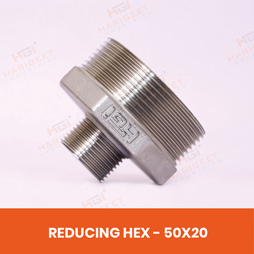 Hgi-49 Stainless Steel Reducing Hex Nipple - Coating Type: Zinc Coating