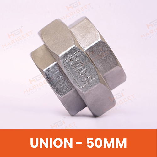 Stainless Steel Union - Coating Type: No Coating (Self-Colored)