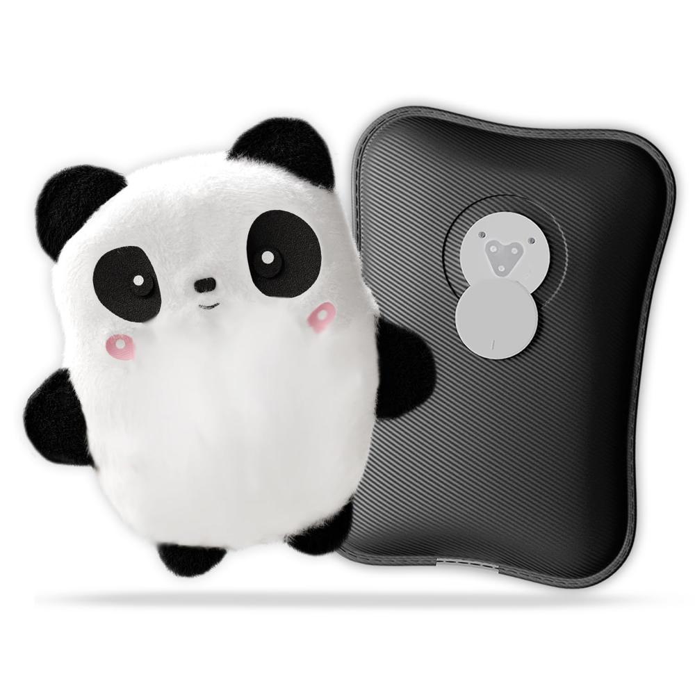 Lifelong Hot Water Bag With Panda Cover, 1l Cute Hot Water Bag With Hands Warmer Pocket, Removeable & Washable Soft Bag Cover, Helps Provide Warmth And Comfort (llhc09) - Dimension (l*w*h): 33 X 29 X 2  Centimeter (cm)