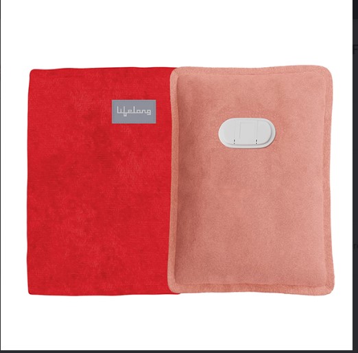 Lifelong LLM612 Hot Water Bag for Full Body Pain Relief|Dual Insulation Silicon Technology Massager (Pink)