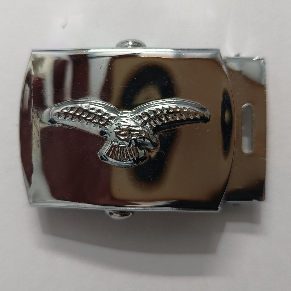 Sri Lanka Air Force Buckle - Brass, Standard Size 60x45mm, Gold Finish, Engraved Crest and Lettering