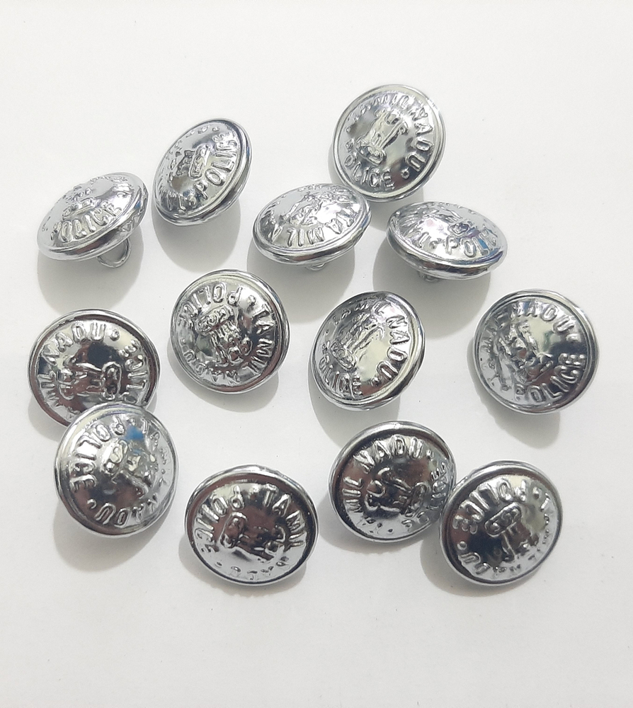 Tamil Nadu Police Brass Buttons
