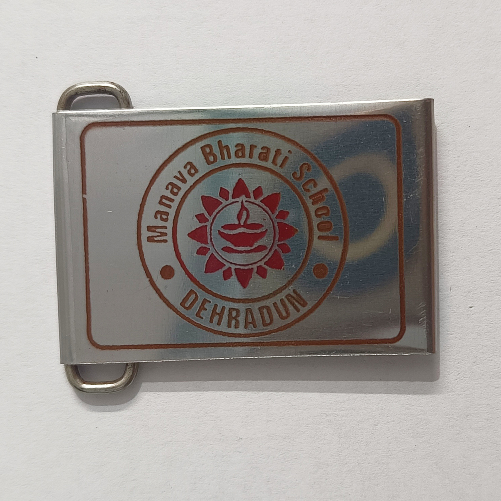 Steel Eitching School Buckle