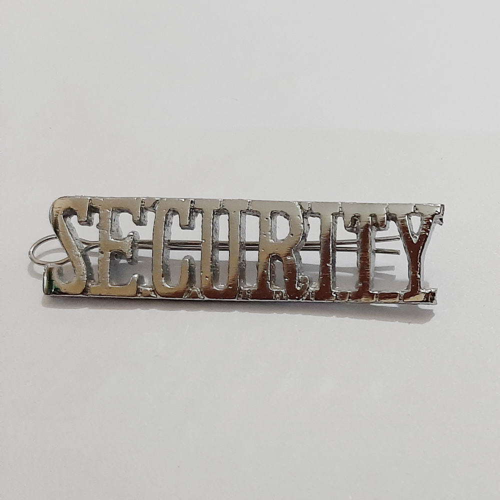 Aluminium Security Shoulder Badge