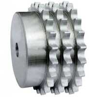 Triplex Chain Sprocket - Bore Size: Customized As Per Requirement