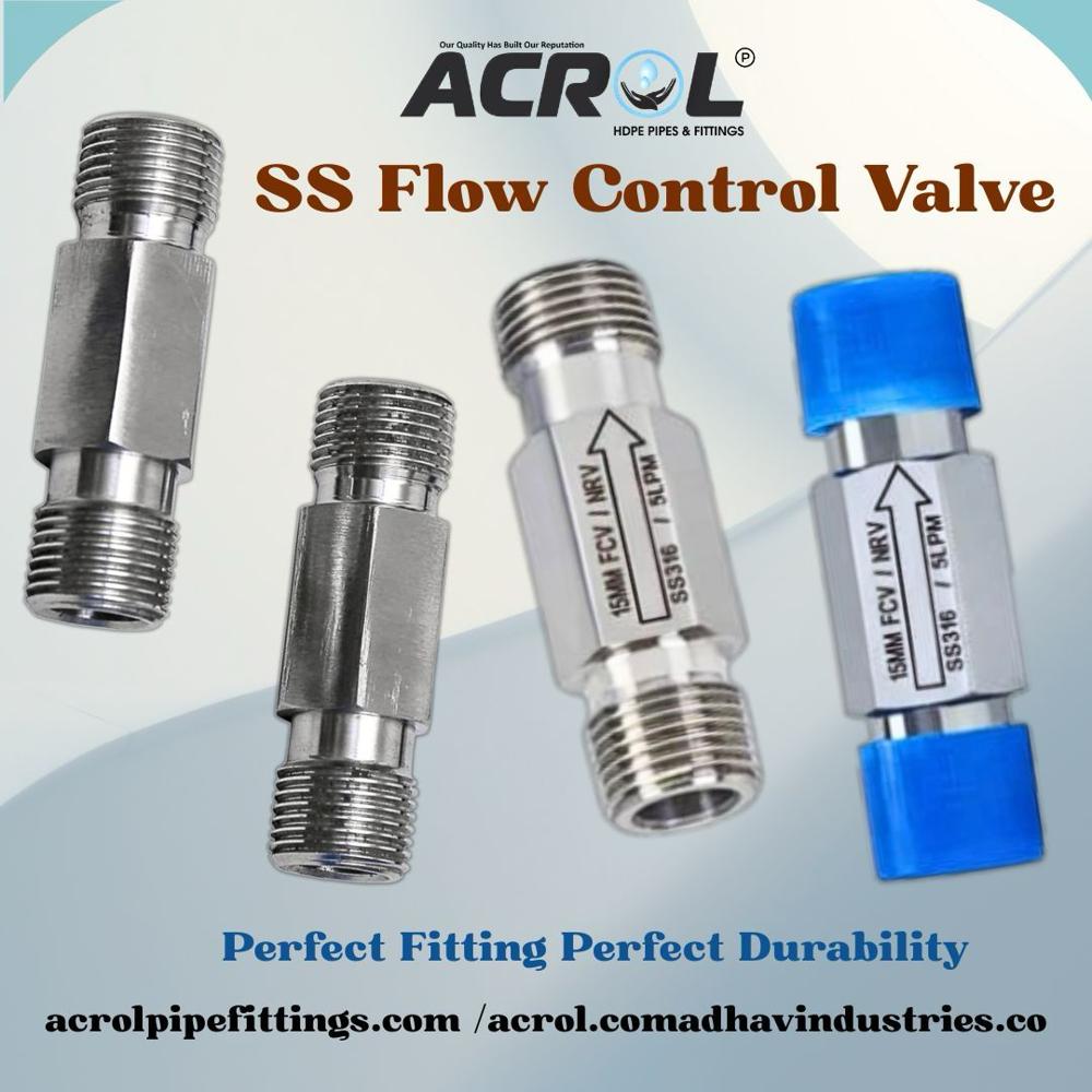 Ss Flow Control Valve - Bend Radius: Fixed
