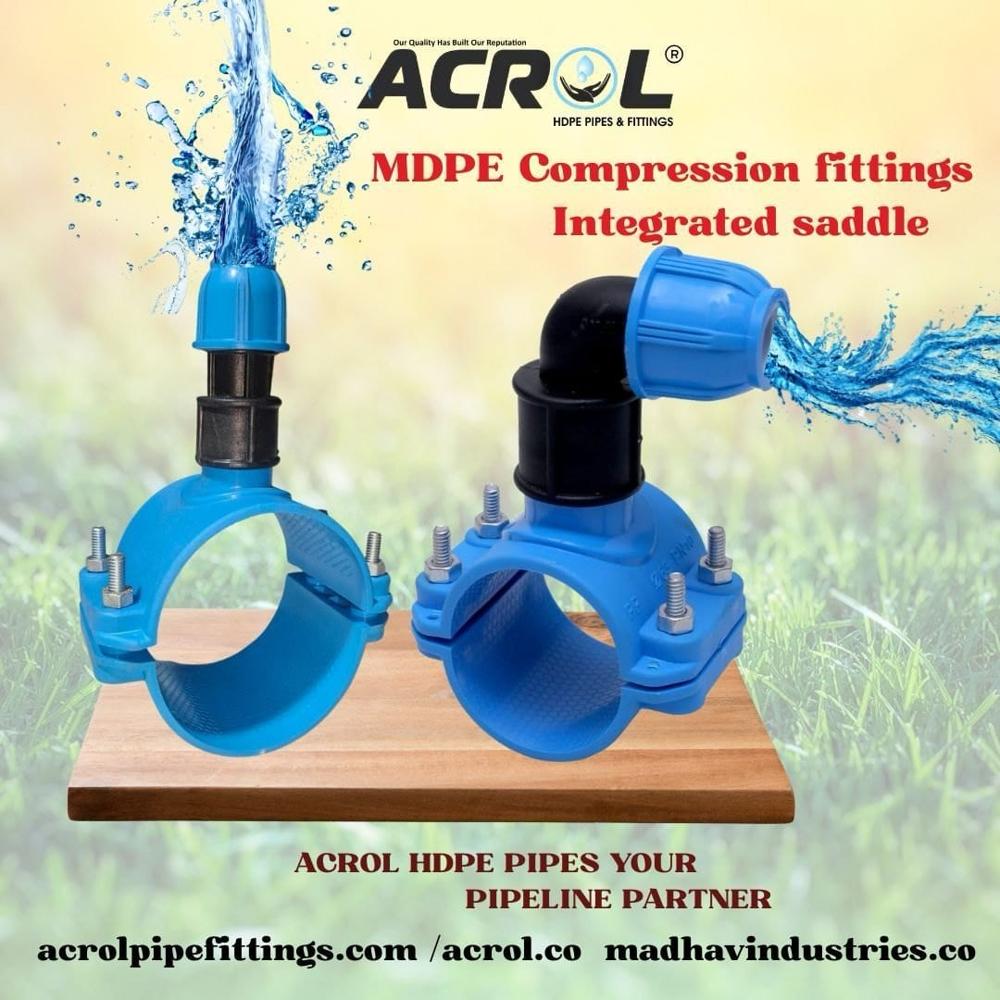 MDPE Compression Fittings Integrated Saddle