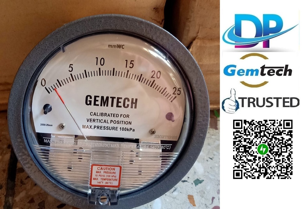 GEMTECH Differential Pressure Gauge < Sanwer Road Industrial Area< Madhya Pradesh