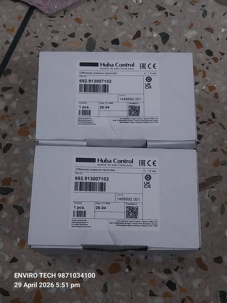 Huba Pressure Transmitter Model 692.913007102 Range 0 TO 1.6 Bar
