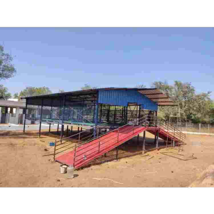 Elevated Goat farm shed