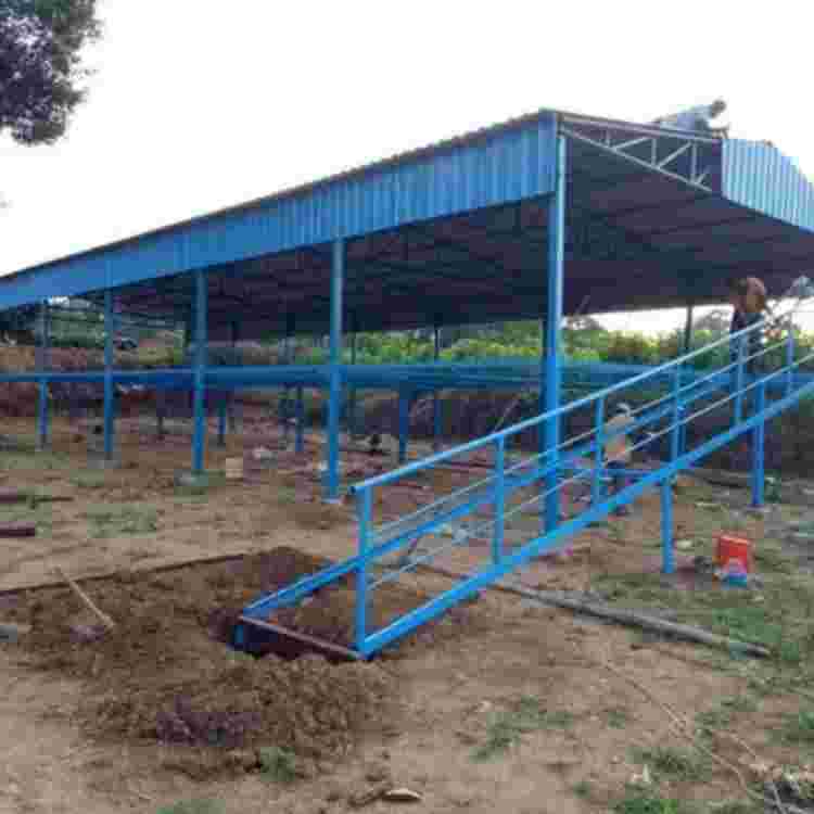 Elevated Goat farm shed