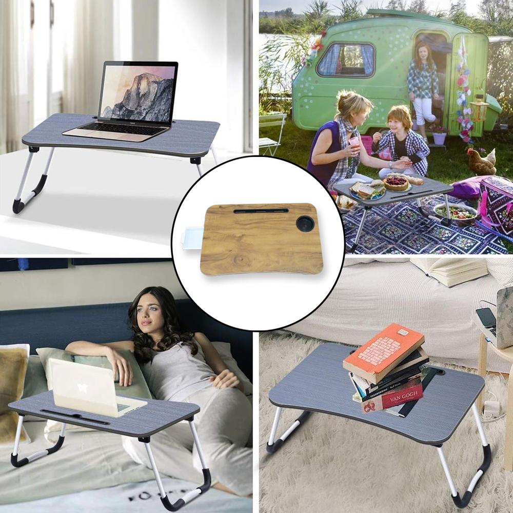 Multi-Purpose Laptop Desk (1 Pc / Mix Plain Design / 5838 Cm)