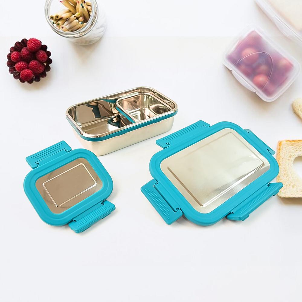 Apex Jerry Lunch Box Stainless Steel Food Container (2 Pc / 700+200 ML Approx)