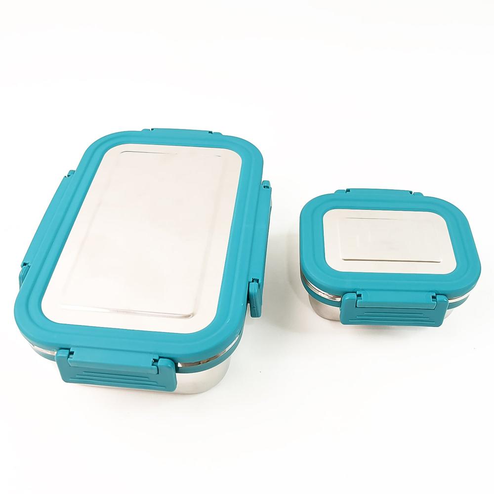 Apex Jerry Lunch Box Stainless Steel Food Container (2 Pc / 700+200 ML Approx)