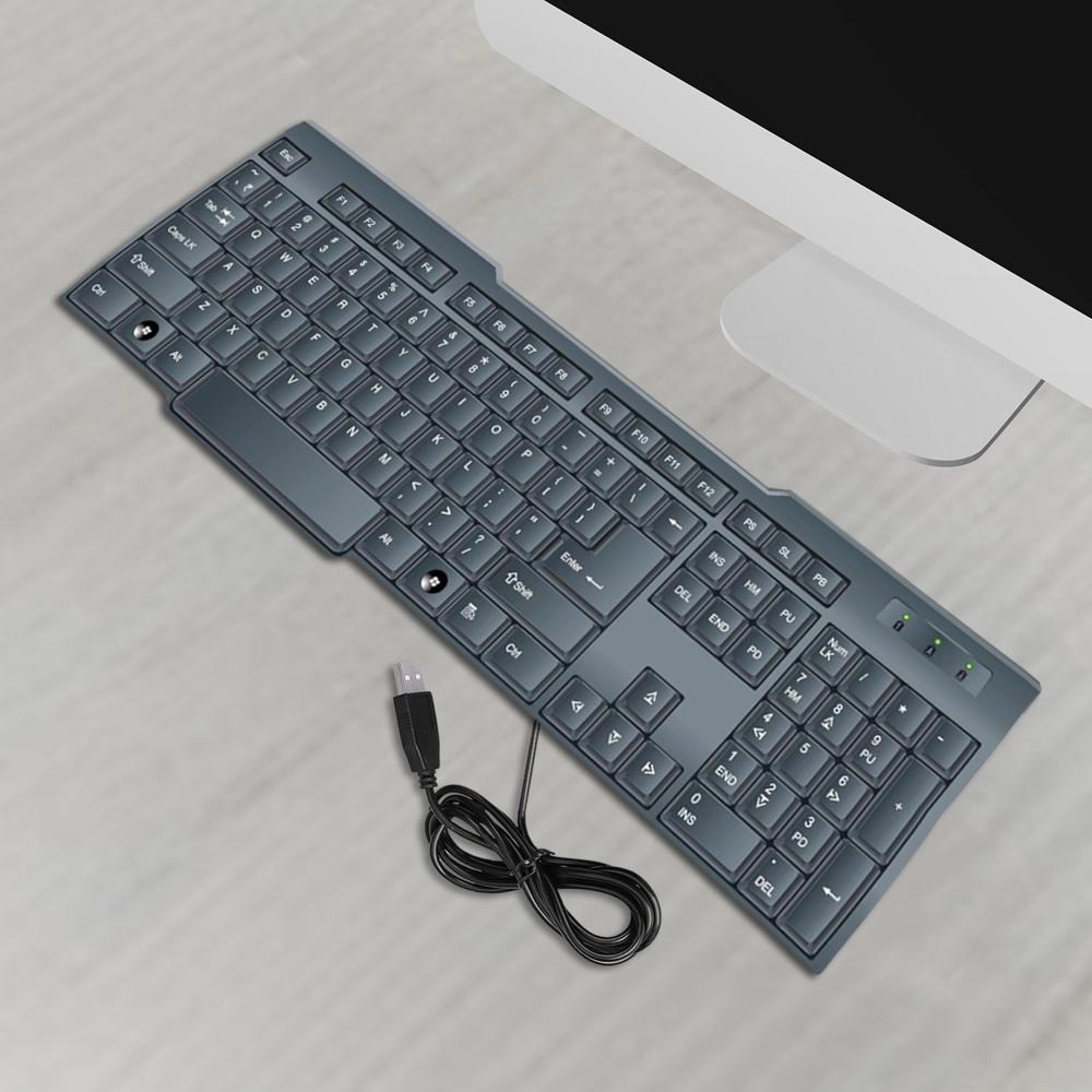 Wired Usb Keyboard 104 Keys (1 Pc) - Color: Mix
