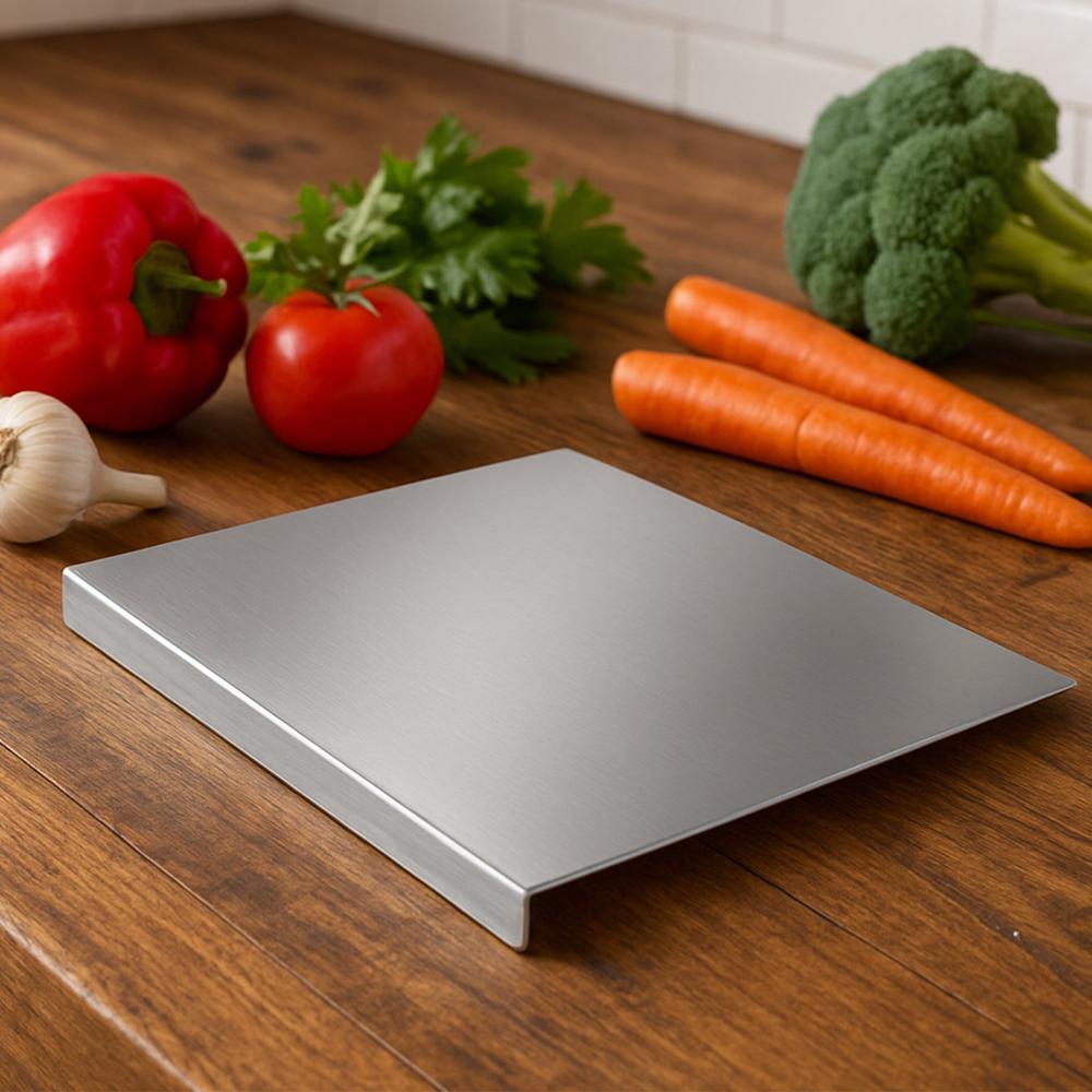 Premium Stainless Steel Anti-Bacterial Chopping Board For Kitchen (1 Pc) - Color: Mix