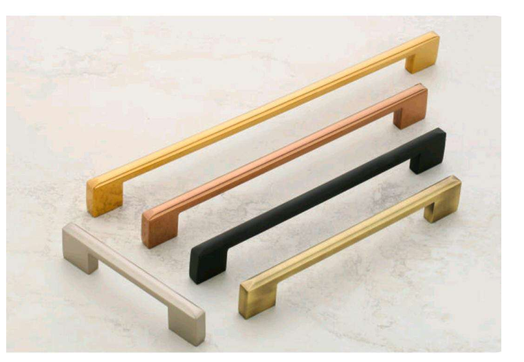 Zinc Cabinet Handles - Color: Gold Rose Gold/Copper Matt Black Satin Silver And Chrome