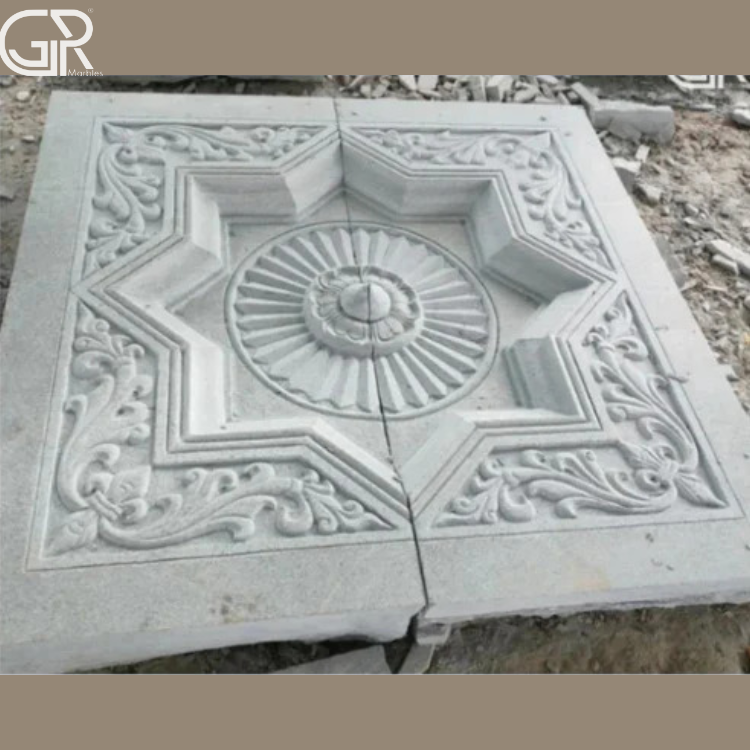 Marble Floral Carving