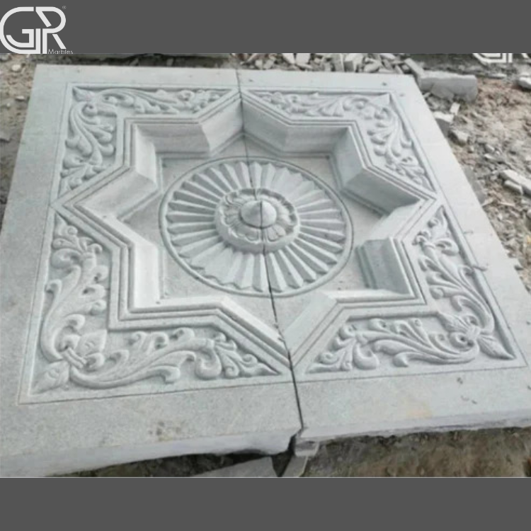 Marble Floral Carving