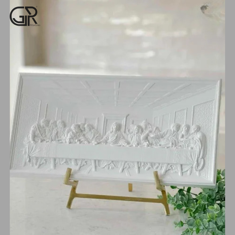 Marble Floral Carving Design