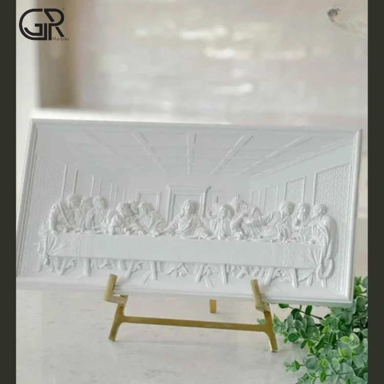 Marble Floral Carving Design