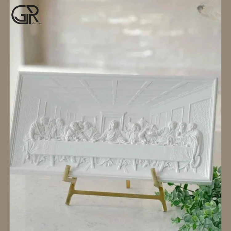 Marble Floral Carving Design