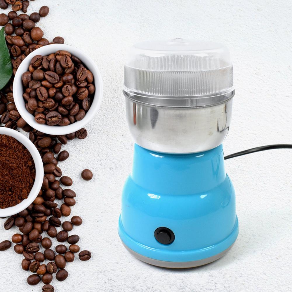 Multi Function Electric Small Food Grinder Grain Grinder (100-200W / 2 Blade / 1 Pc) - Color: Mix
