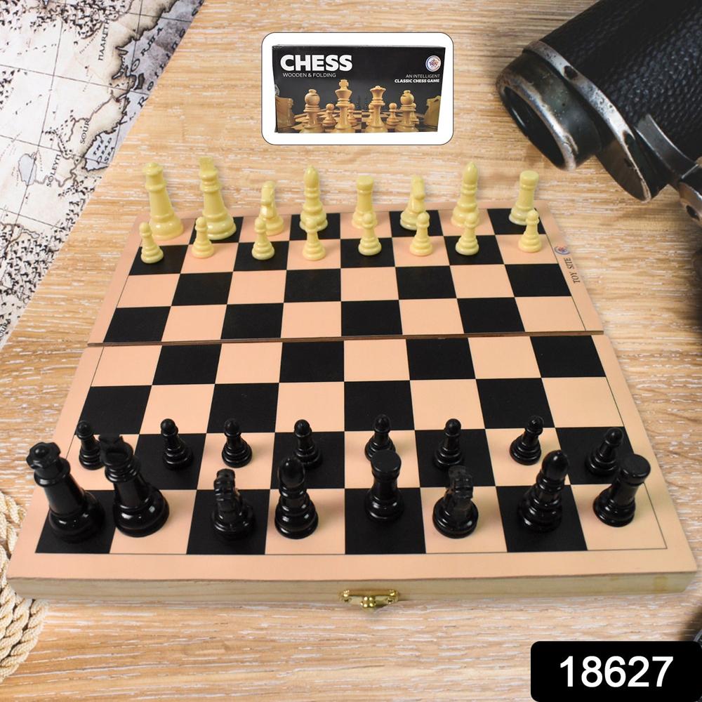 Folding Wooden Chess Board Set (30  30 Cm / 1 Set)
