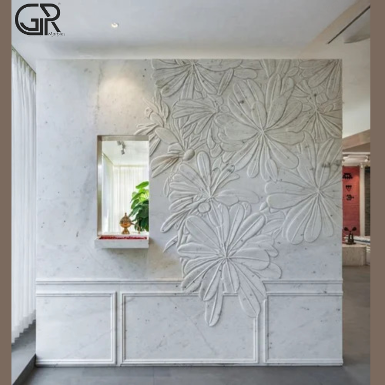 Marble Wall Carving